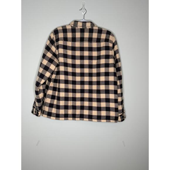L.L. Bean Women's Jacket Sz L Shacket Plaid Preppy Old Money Fleece 100% Cotton - Picture 2 of 15
